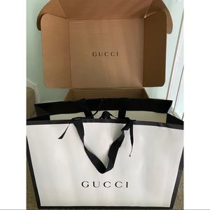 GUCCI Shopping Bag Large and Shipping Box